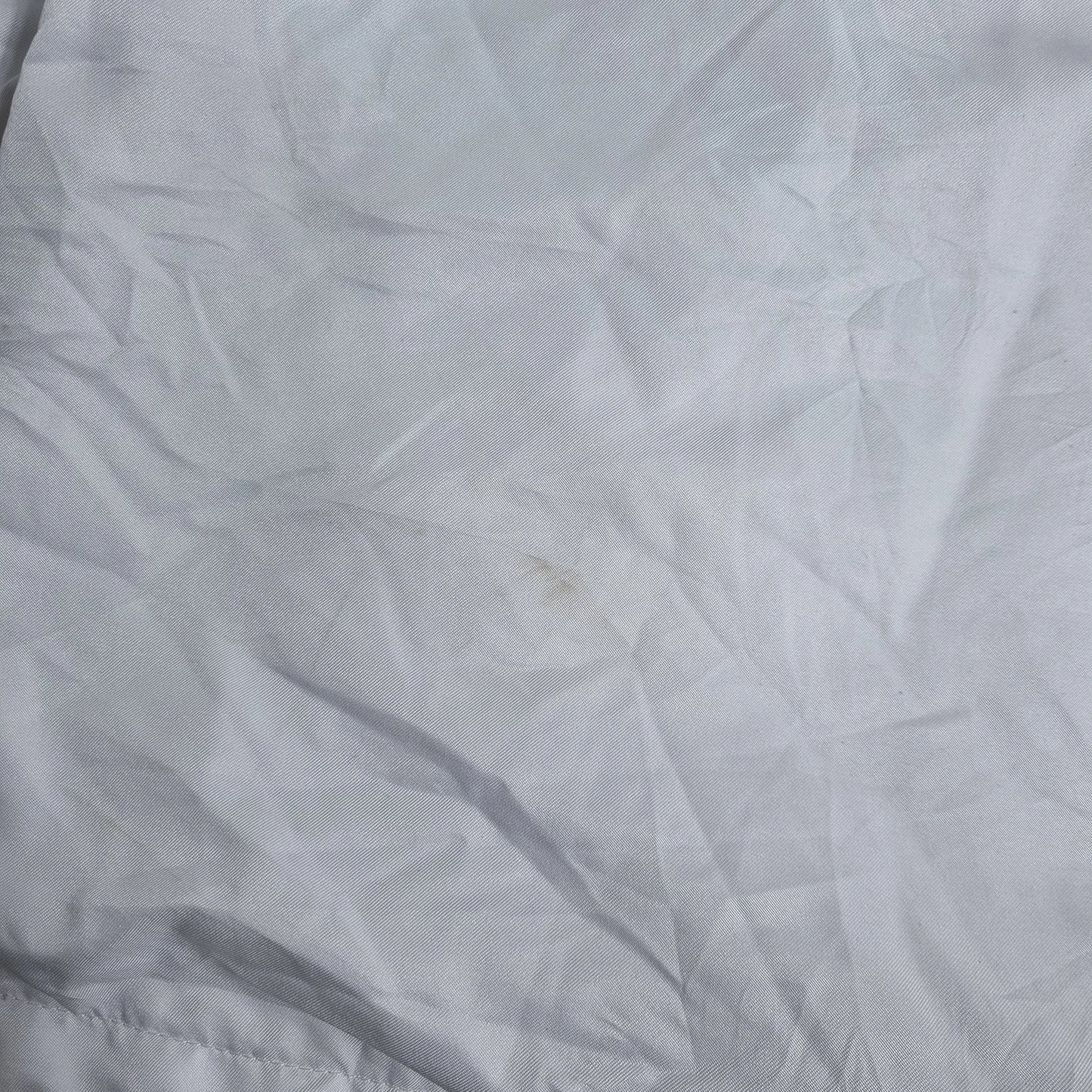 Adidas 3-Stripes Windbreaker – Vintage 90s White Grey Navy Track Jacket