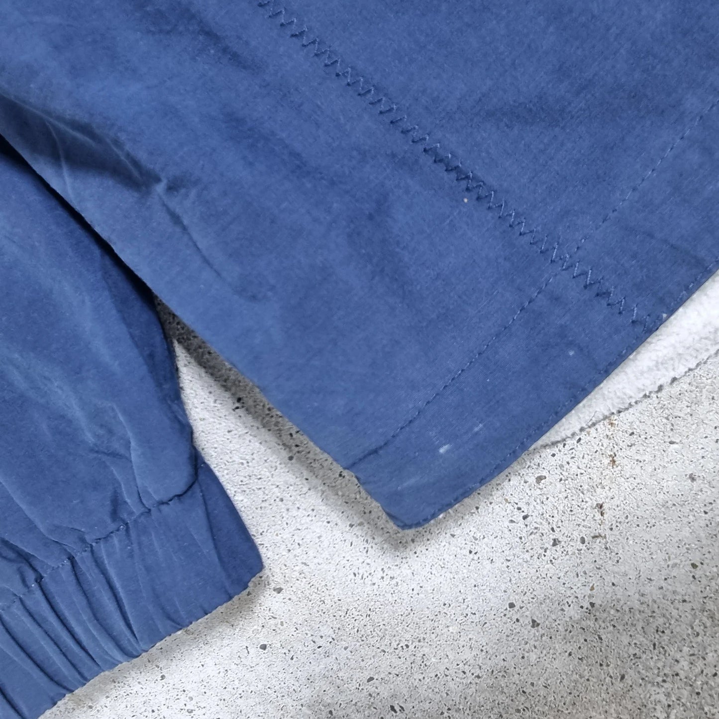 Reebok RBK Reversible Fleece Windbreaker Jacket – White/Navy 2000s Vintage