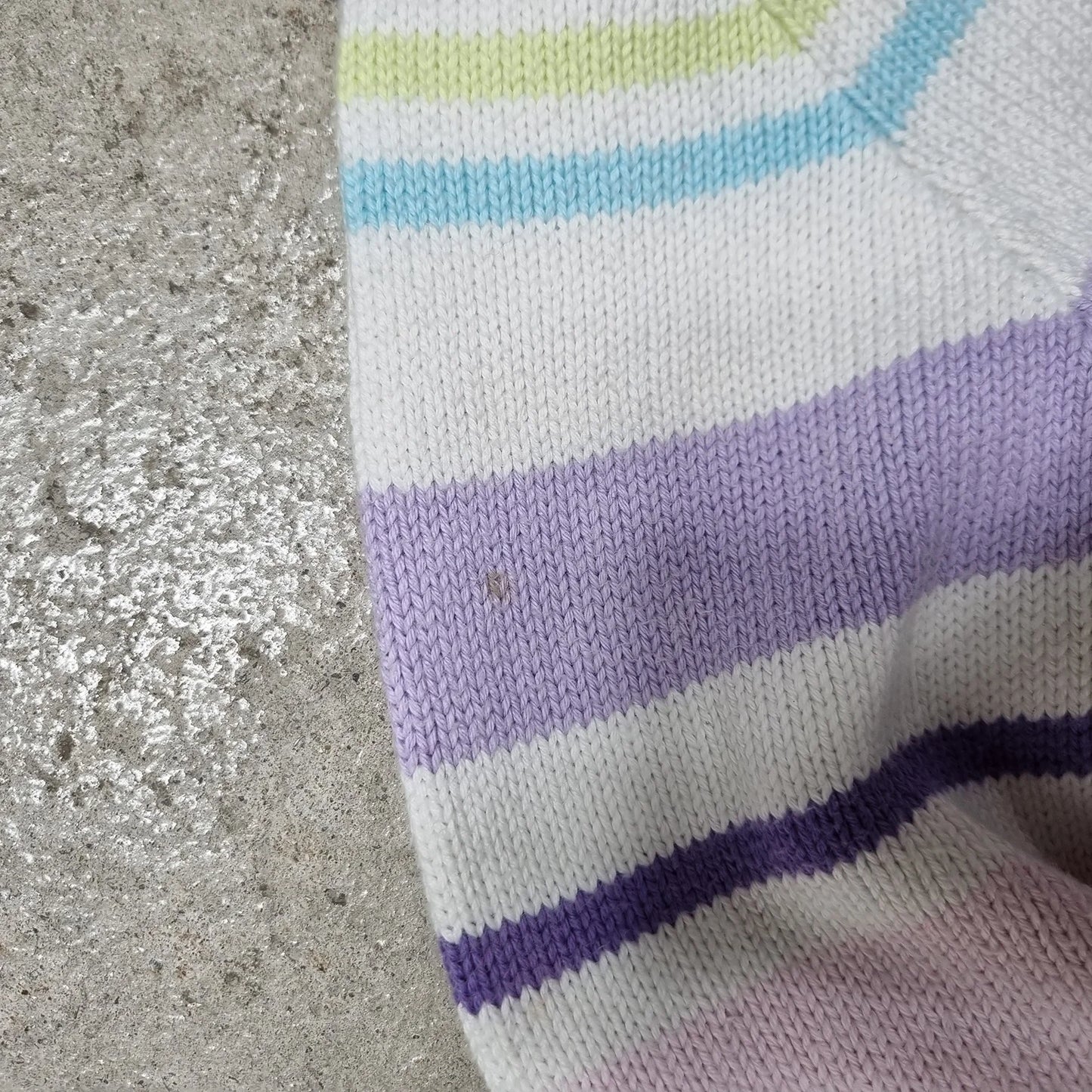 Lacoste Women’s Striped Knit Polo Sweater (FR 42)