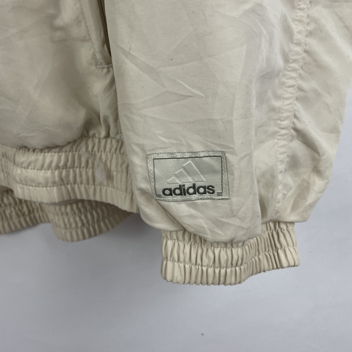 2000s Adidas Windbreaker Beige/Grün (M)