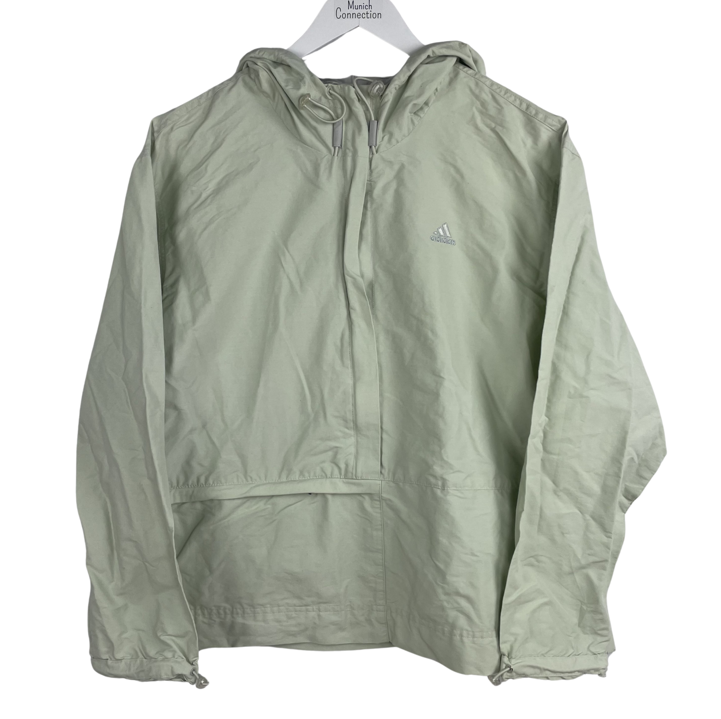2000s Adidas Kapuzenjacke Mintgrün (L)