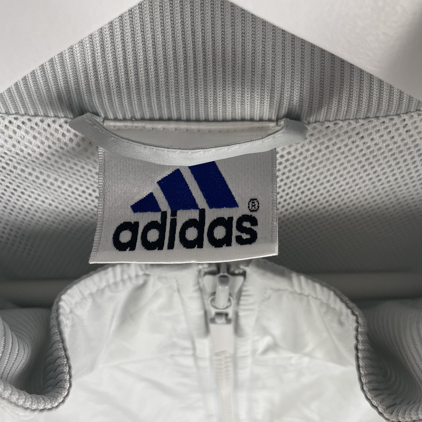 2000s Adidas Windbreaker Hellgrau (XL)