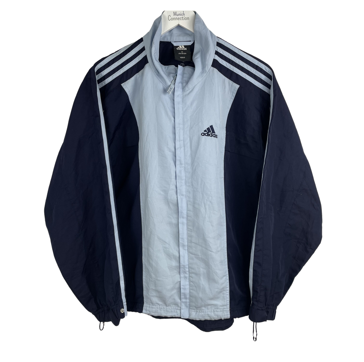 2000s Adidas Windbreaker Marine/Hellblau (M)