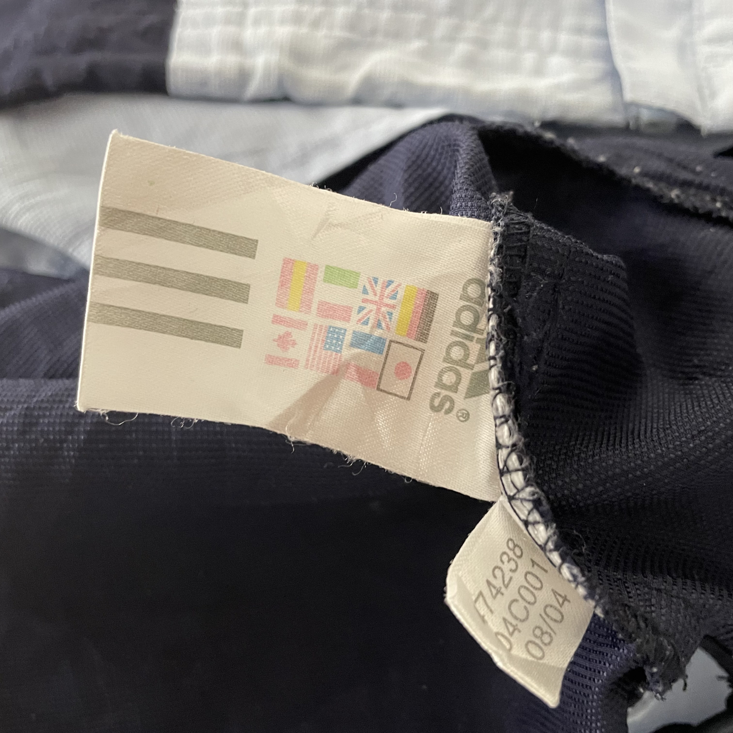 2000s Adidas Windbreaker Marine/Hellblau (M)