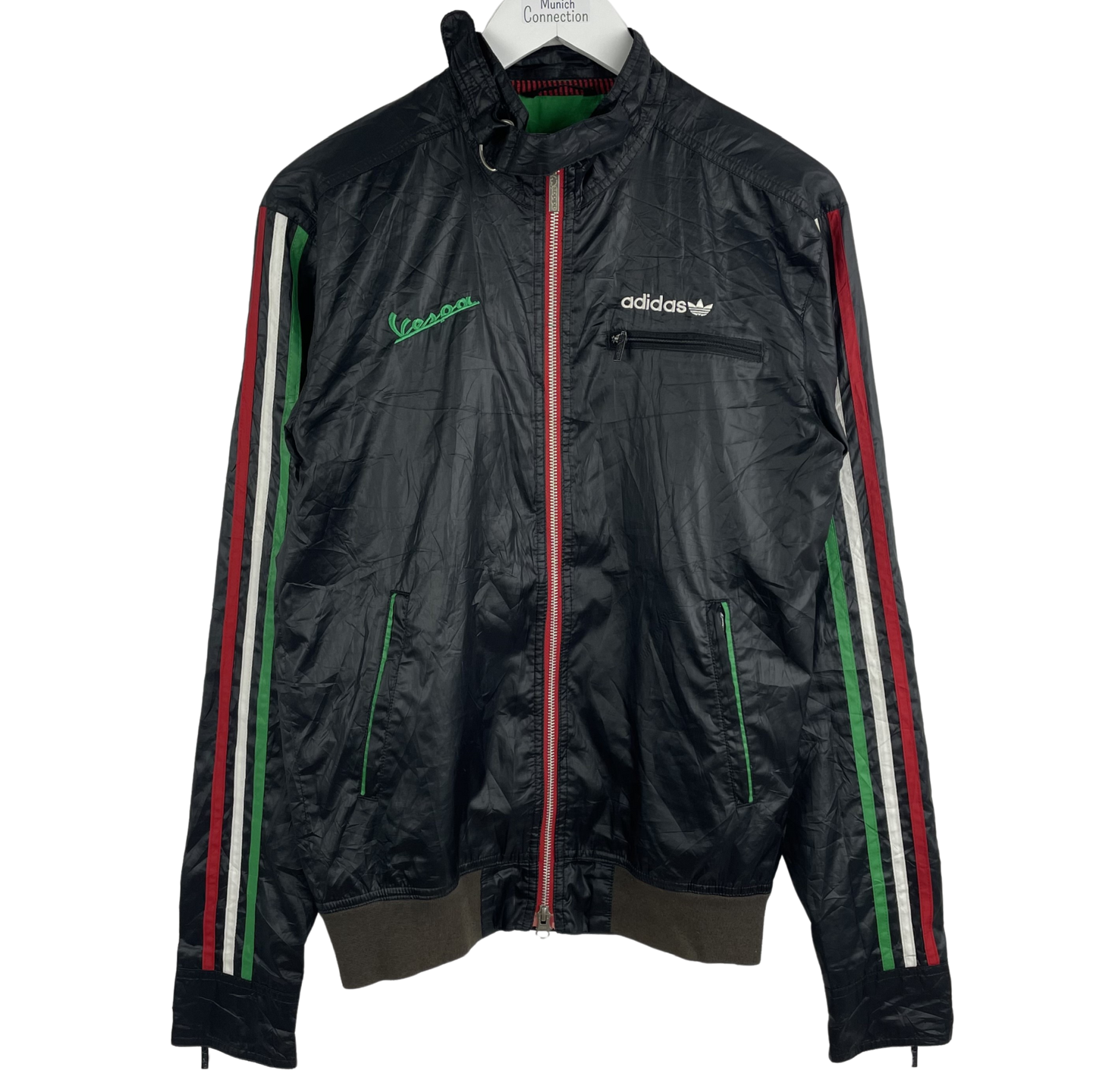 Adidas x Vespa Windbreaker Schwarz/Trikolore (S)