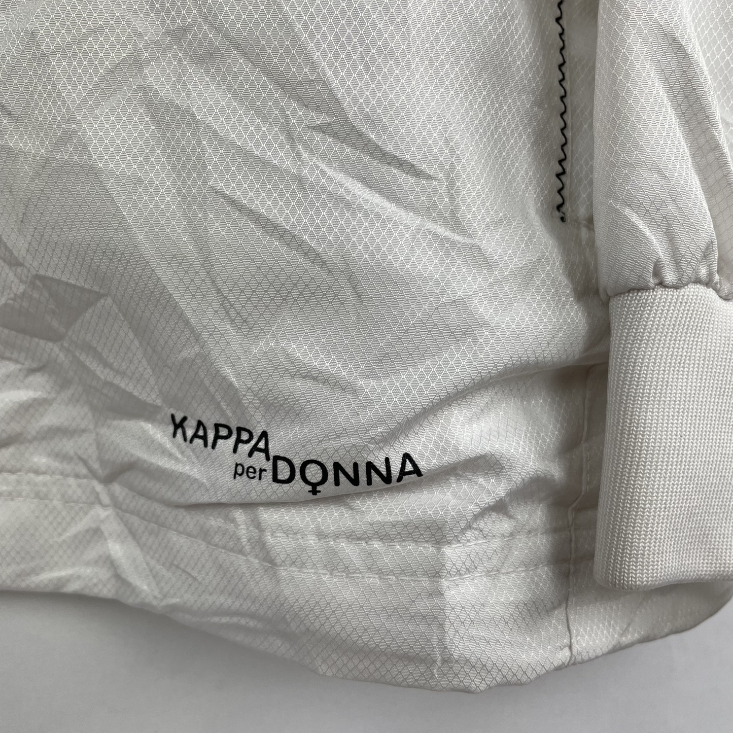2000s Kappa Windbreaker Weiß Neogolf (L) (Damen gr.)