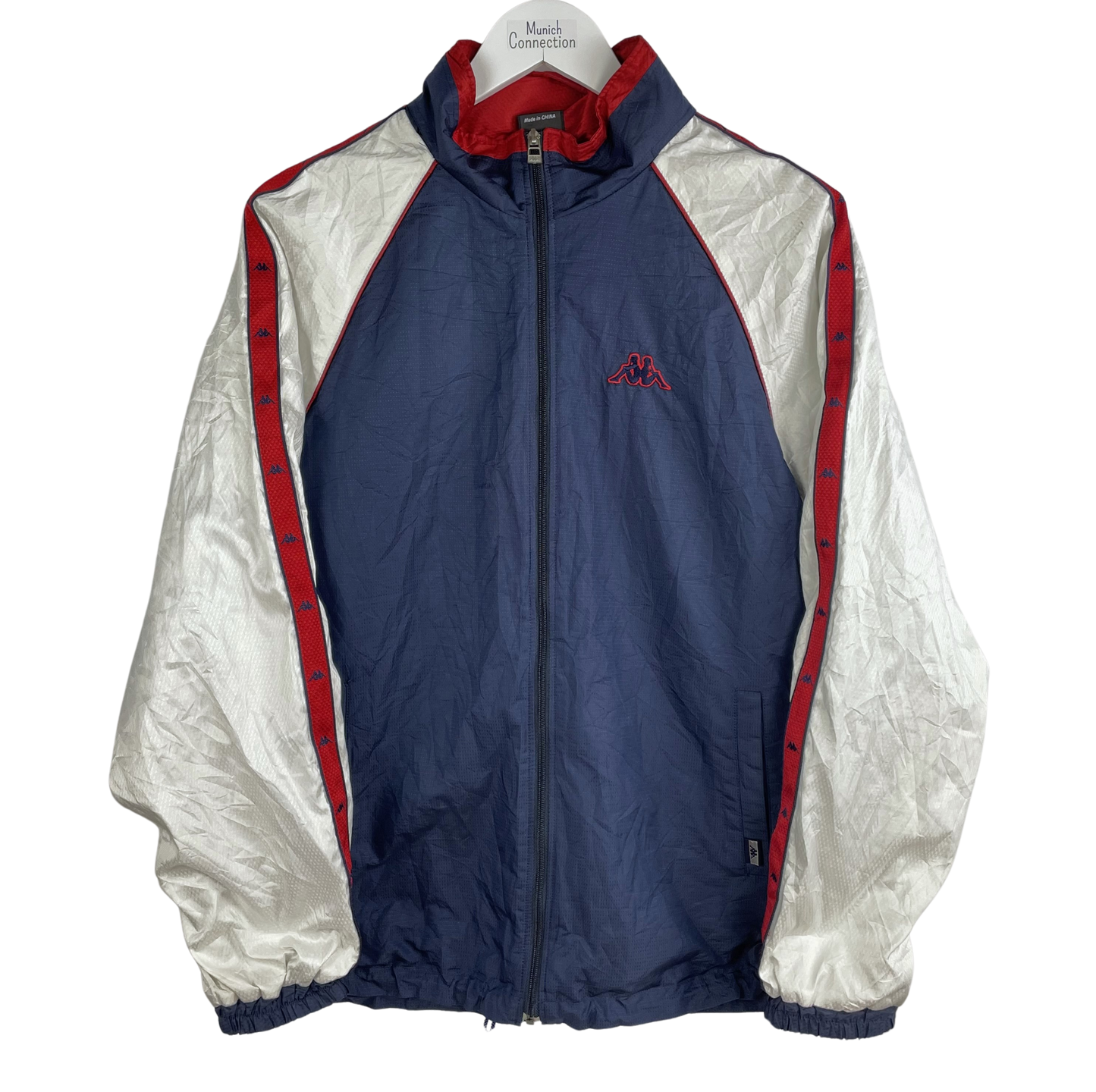 90s Kappa Windbreaker Blau Weiß Rot (M)