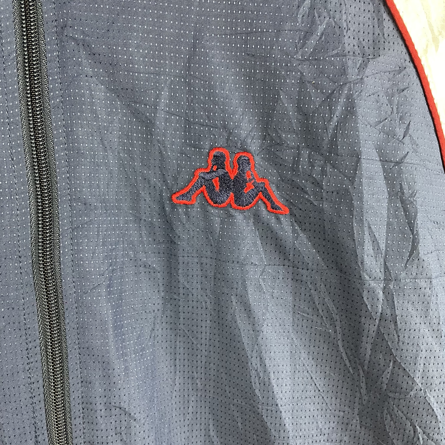 90s Kappa Windbreaker Blau Weiß Rot (M)