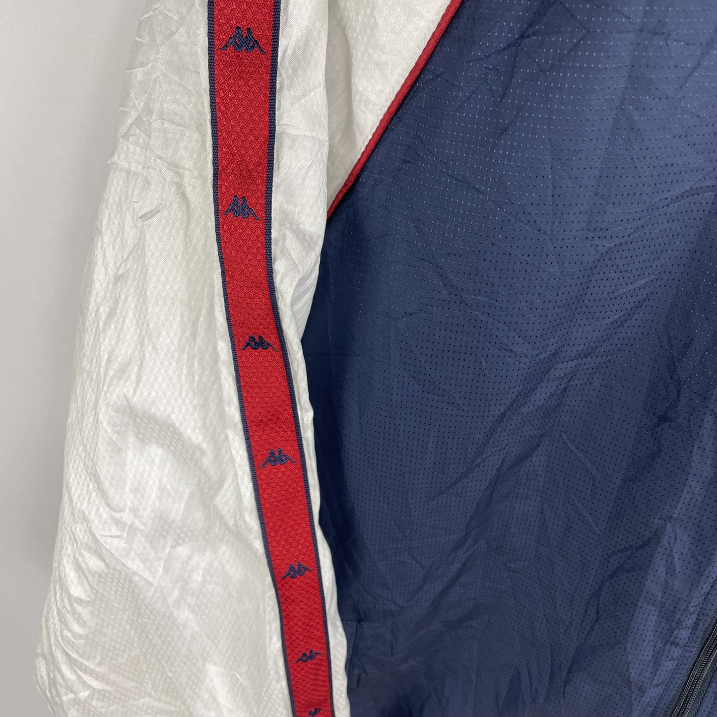 90s Kappa Windbreaker Blau Weiß Rot (M)