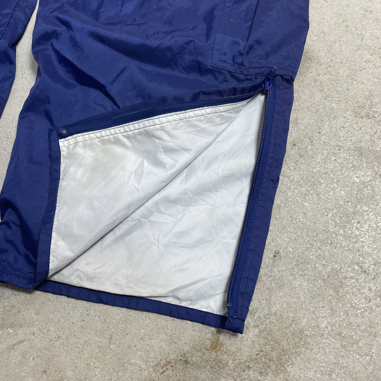 90s Nike Cargohose Blau mit hellblauen Streifen (L)