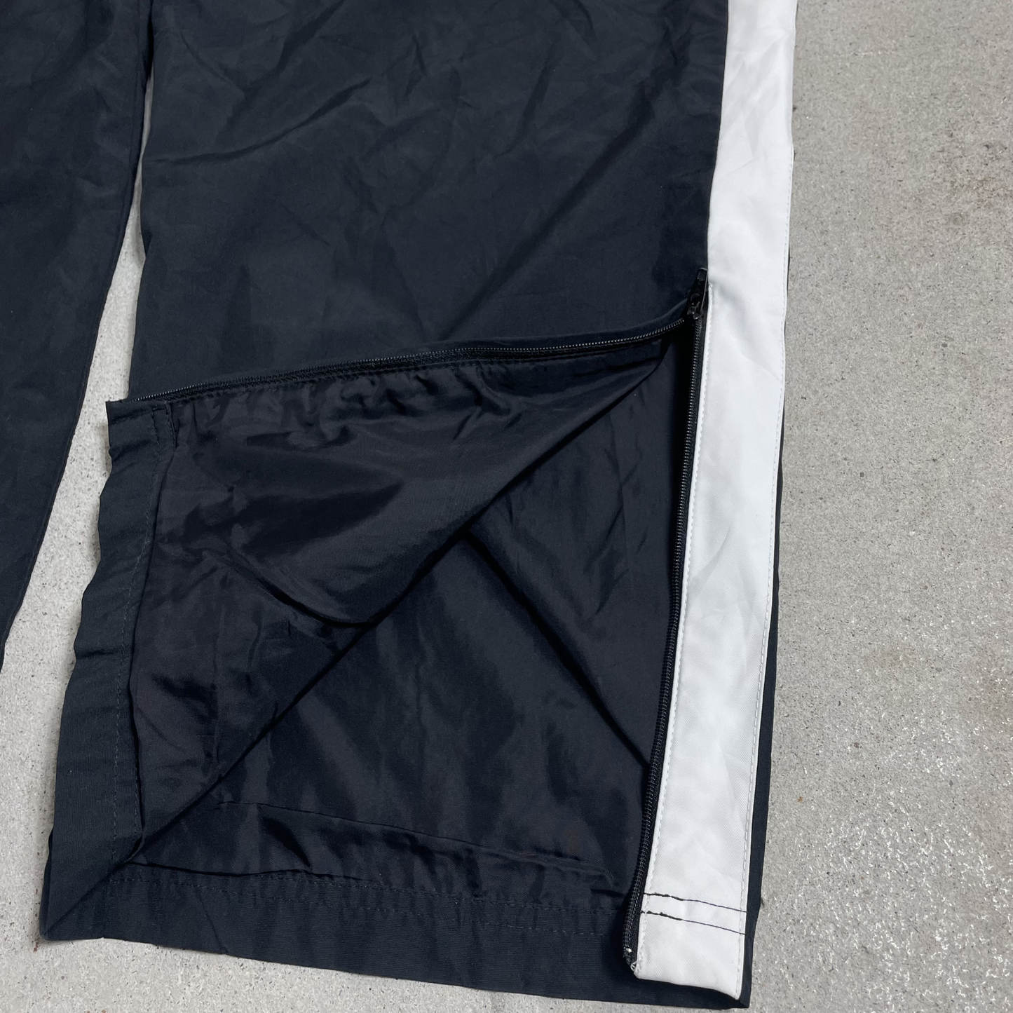 2000s Nike Track Pants Schwarz/Weiß (XXL)