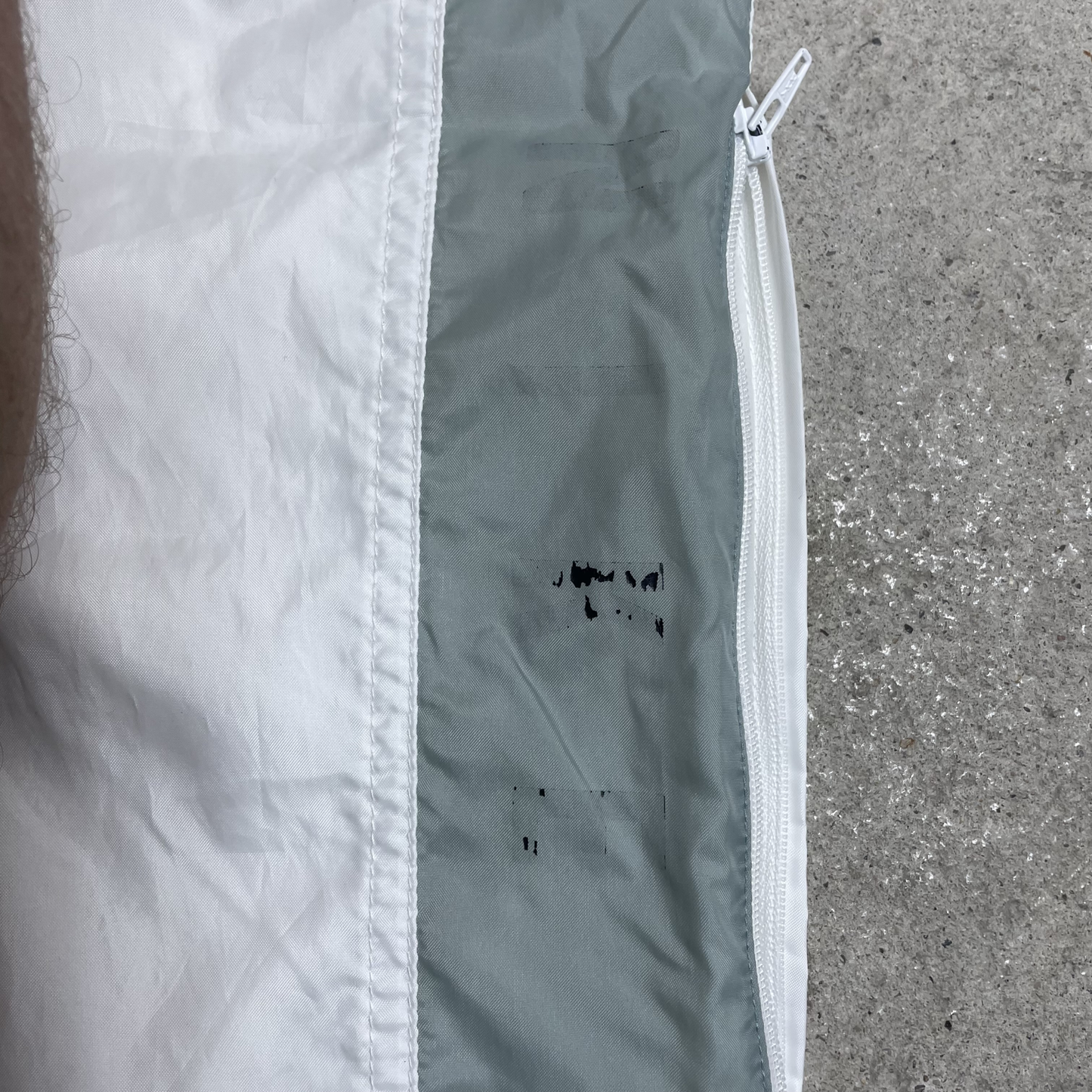90s Nike – Trackpants – Weiß/Schwarz/Grau (XL)