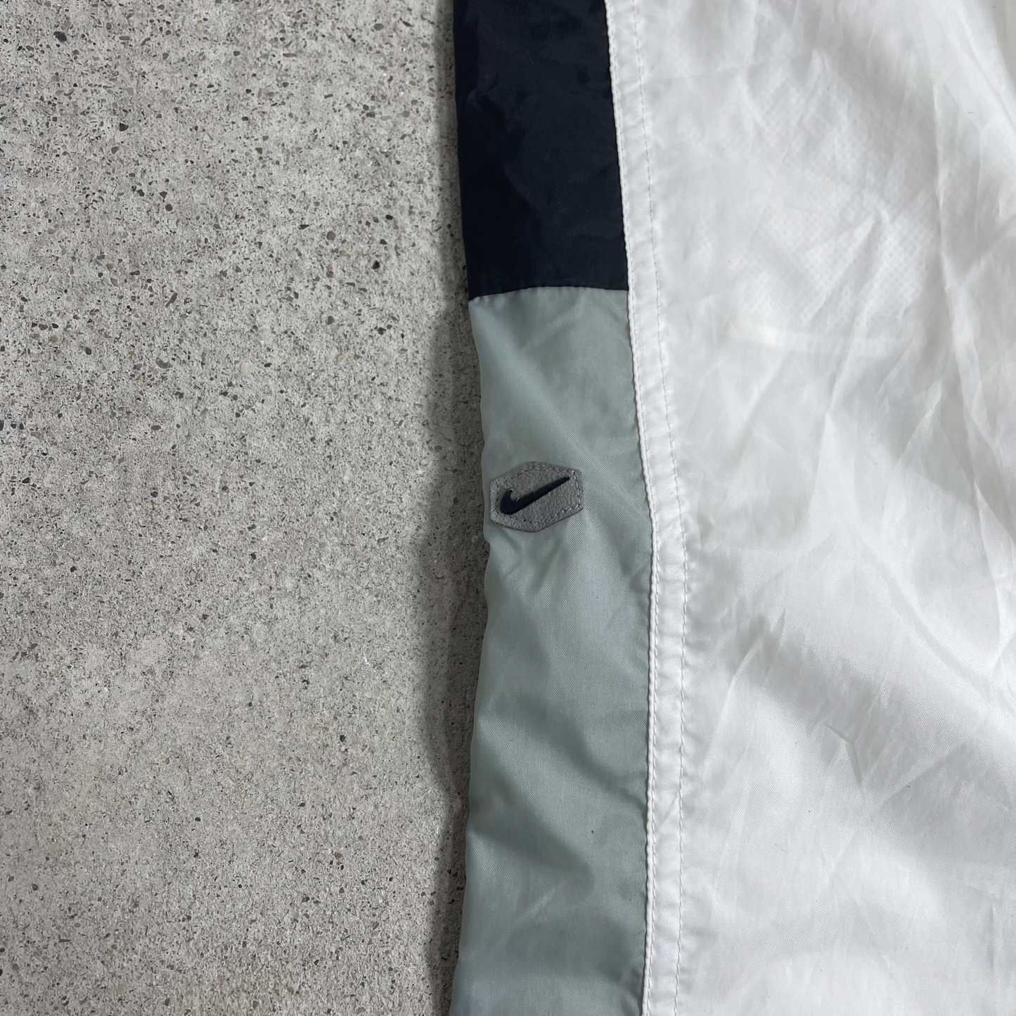 90s Nike – Trackpants – Weiß/Schwarz/Grau (XL)