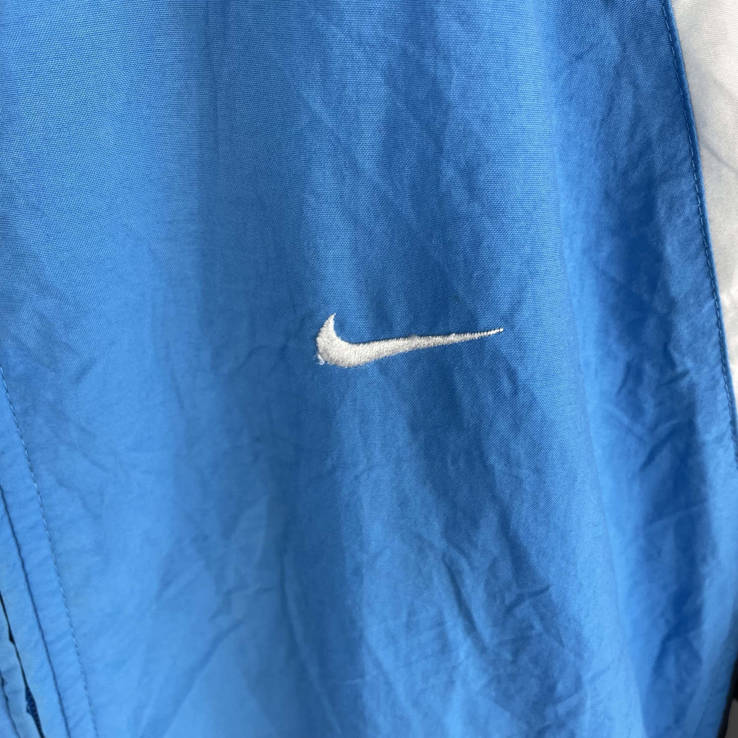 2000s Nike Windbreaker Blau/Schwarz/Weiß (L)