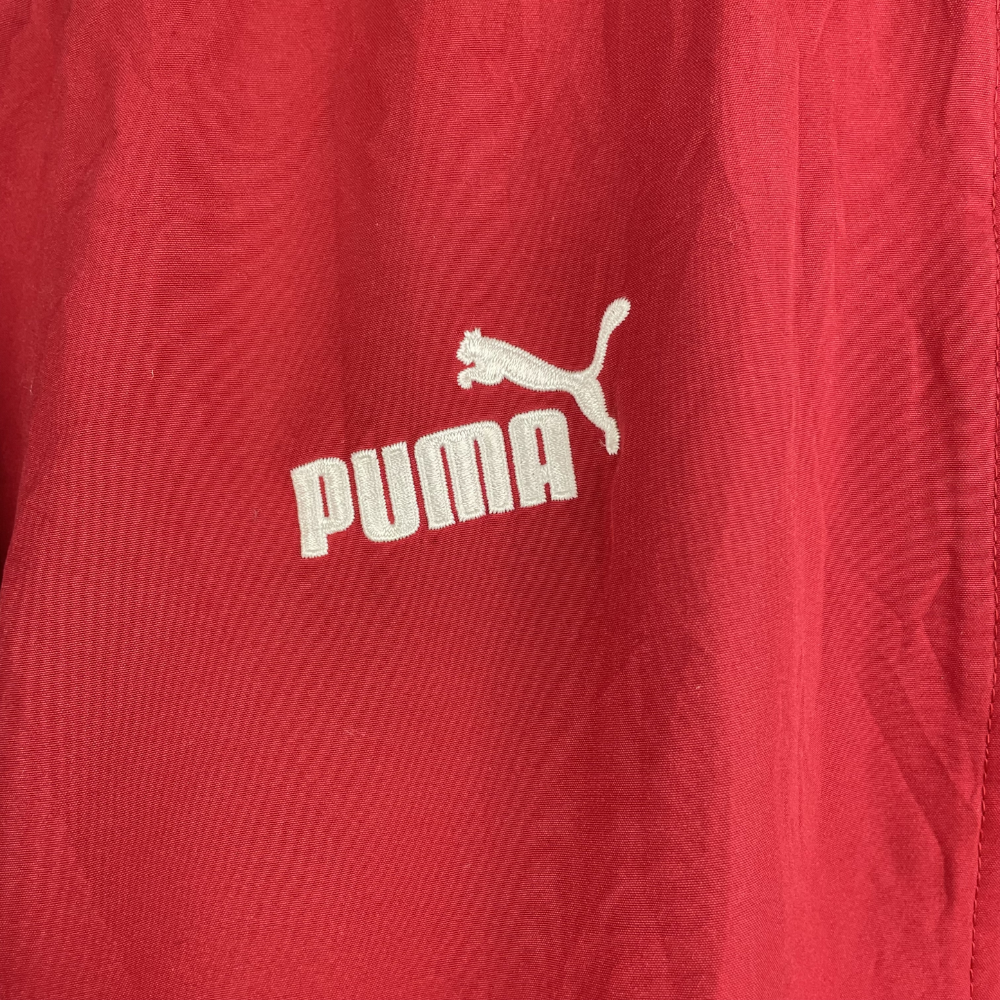 2000s Puma Windbreaker rot schwarz (L)