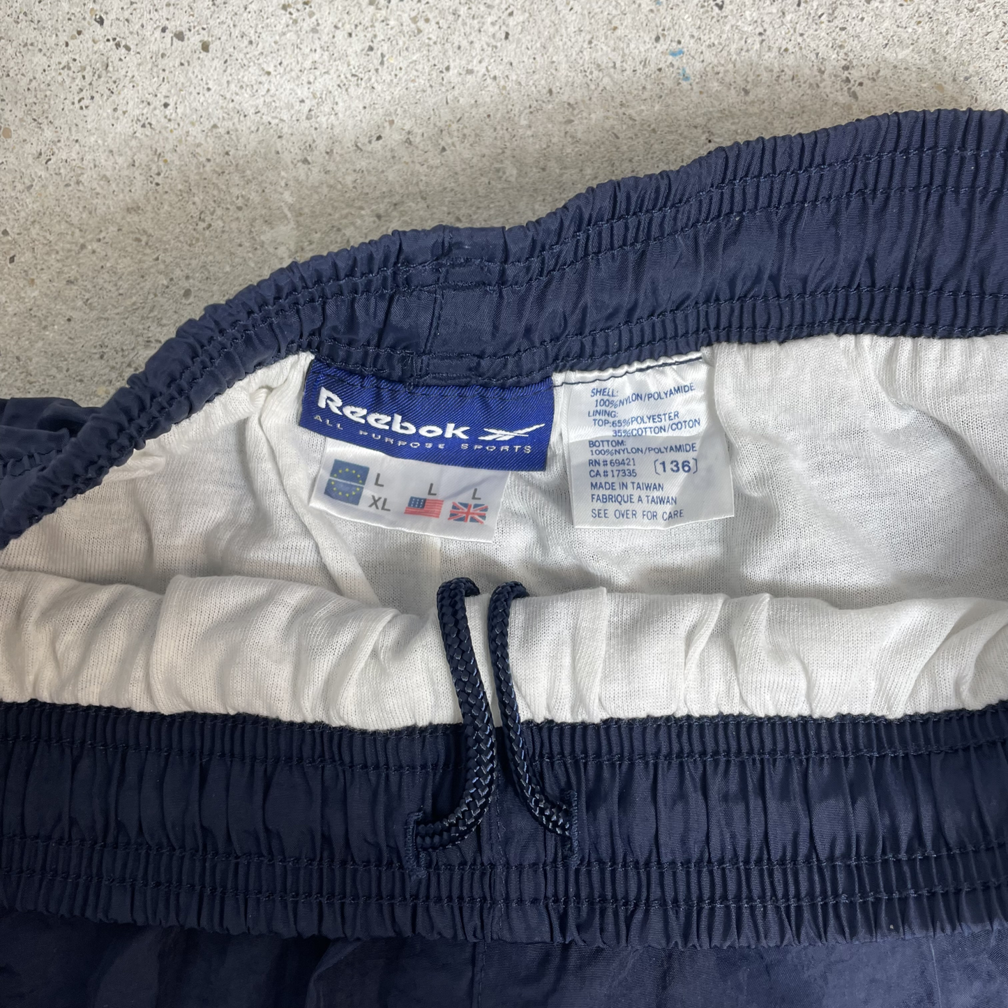 90s Reebok Trainingshose Dunkelblau (L)