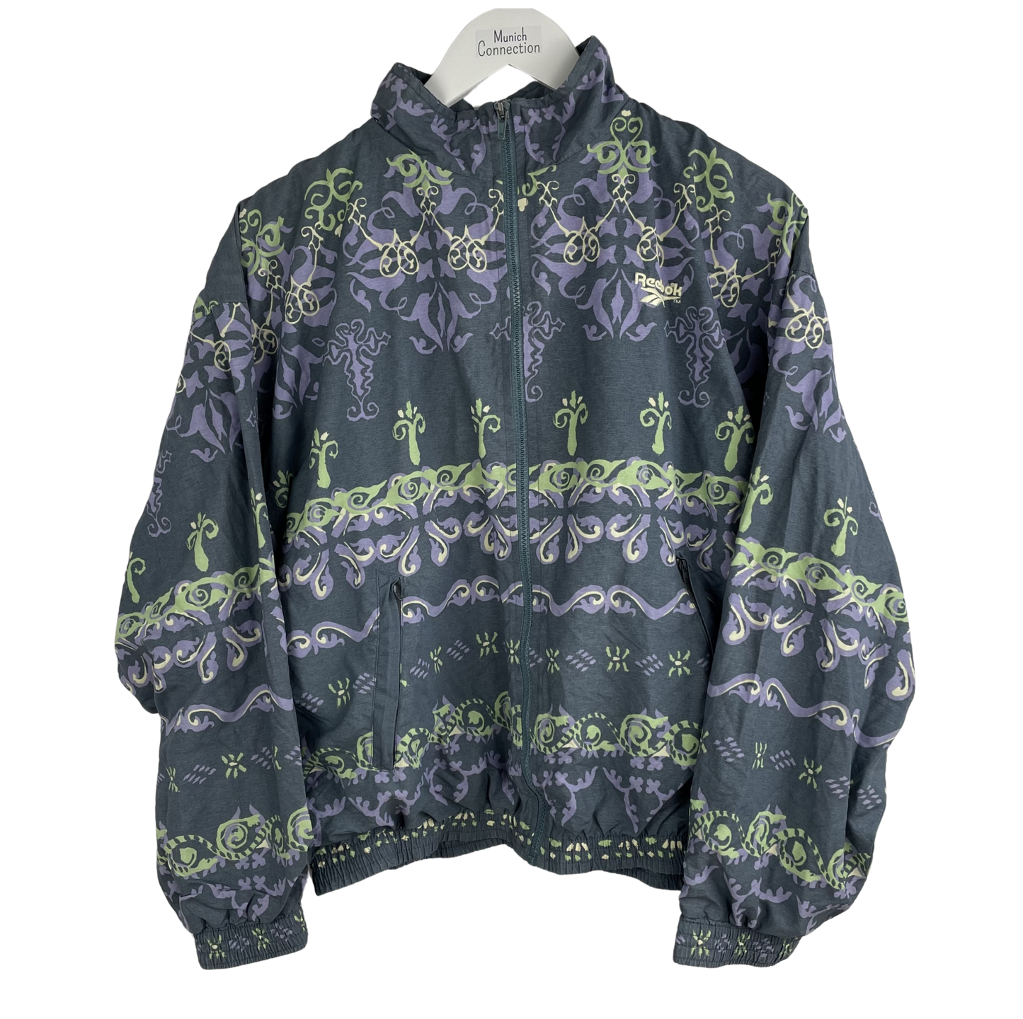 90s Reebok Track Jacket Allover Print Bunt (M)