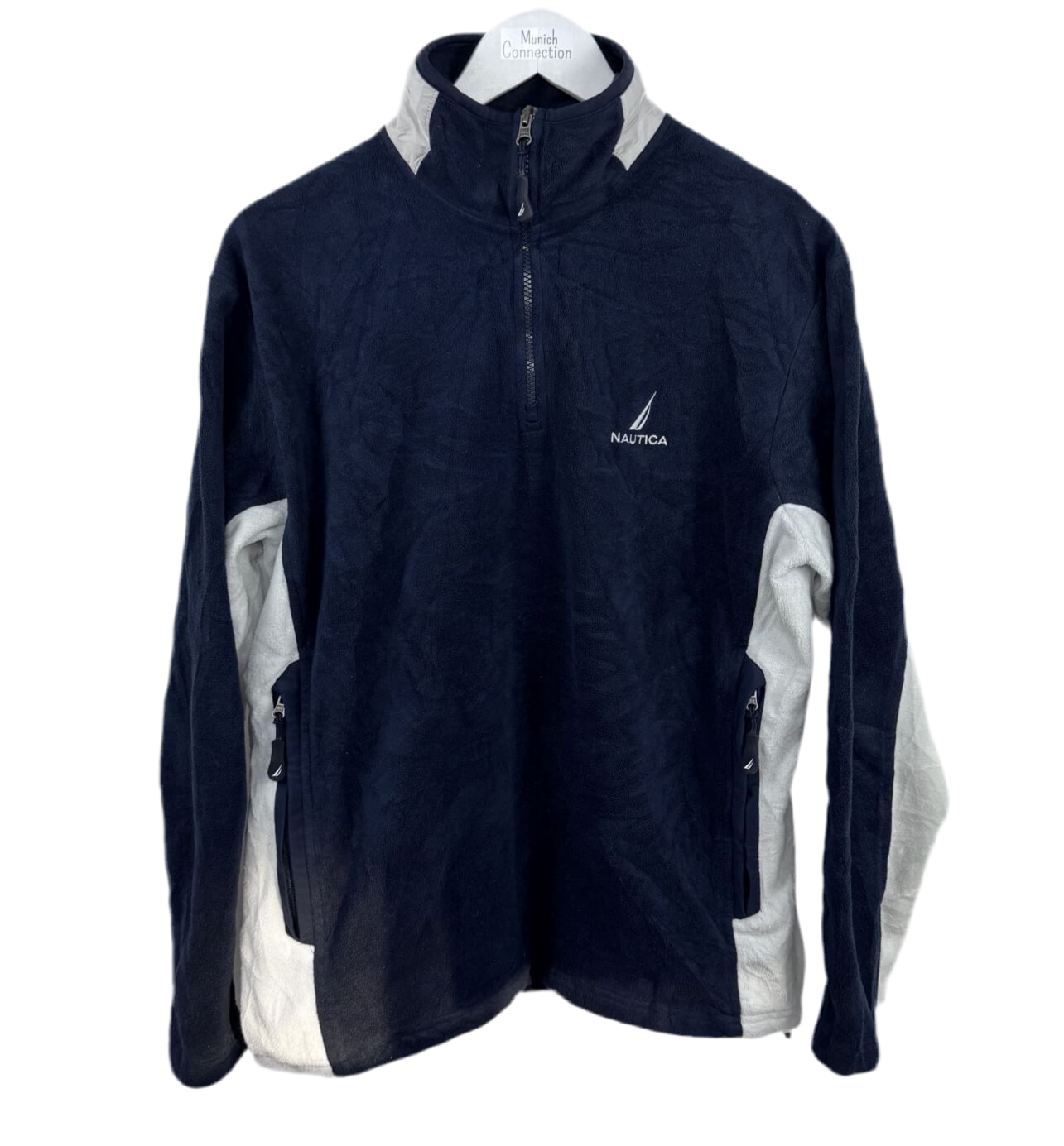Nautica 1/4 Zip Fleece Zip Blau (S)