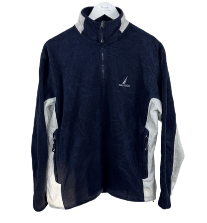 Nautica 1/4 Zip Fleece Zip Blau (S)