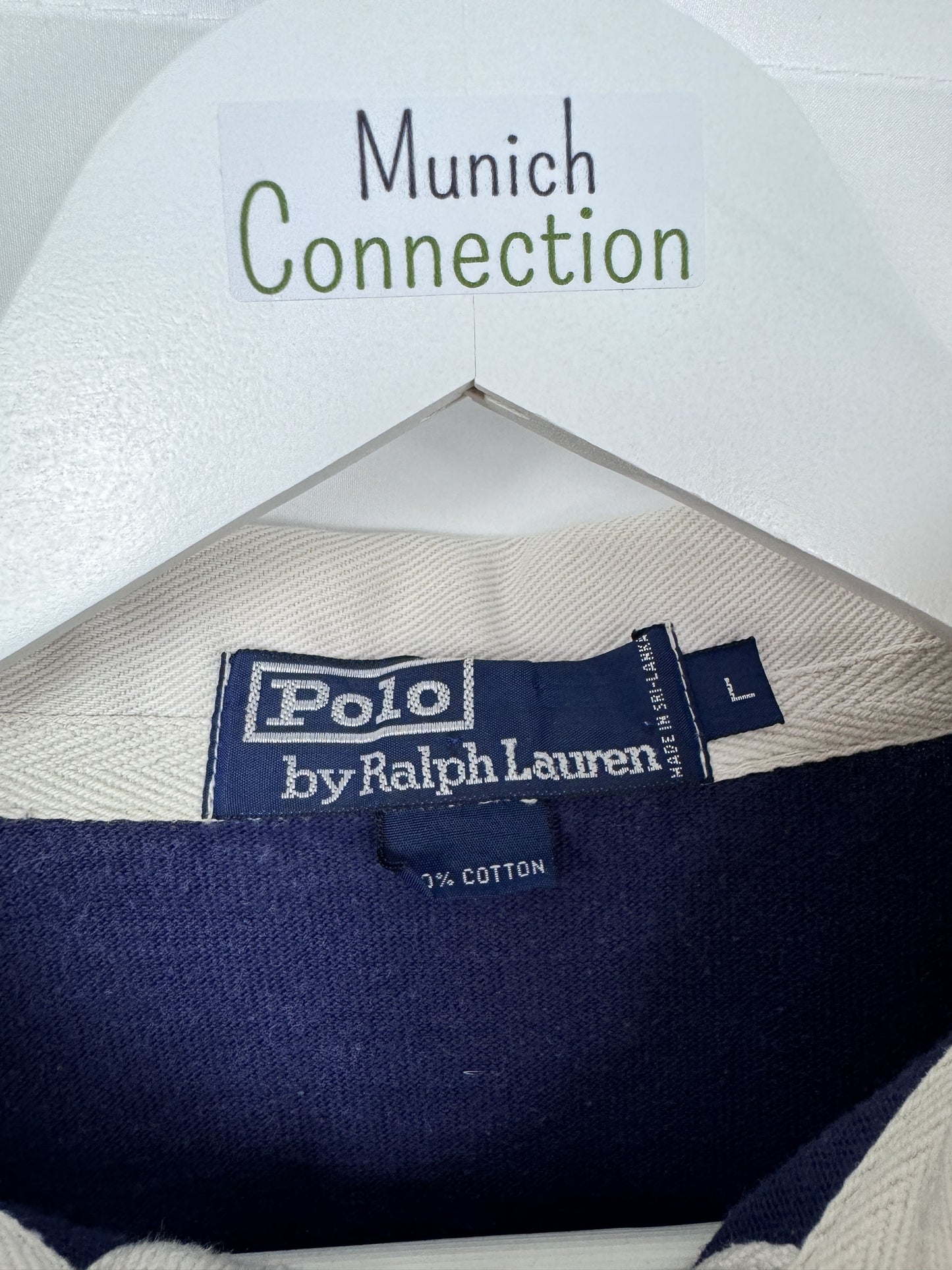 Ralph Lauren Langarmpolo Dunkelblau (L)