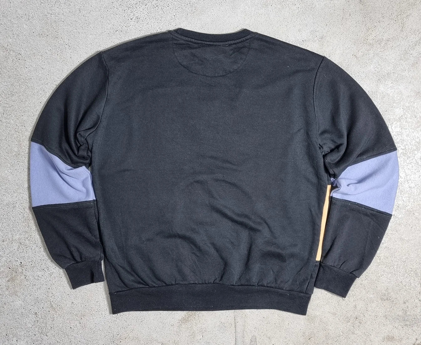 90s Nike Colorblock Sweatshirt Beige Black Blue Gold (L)