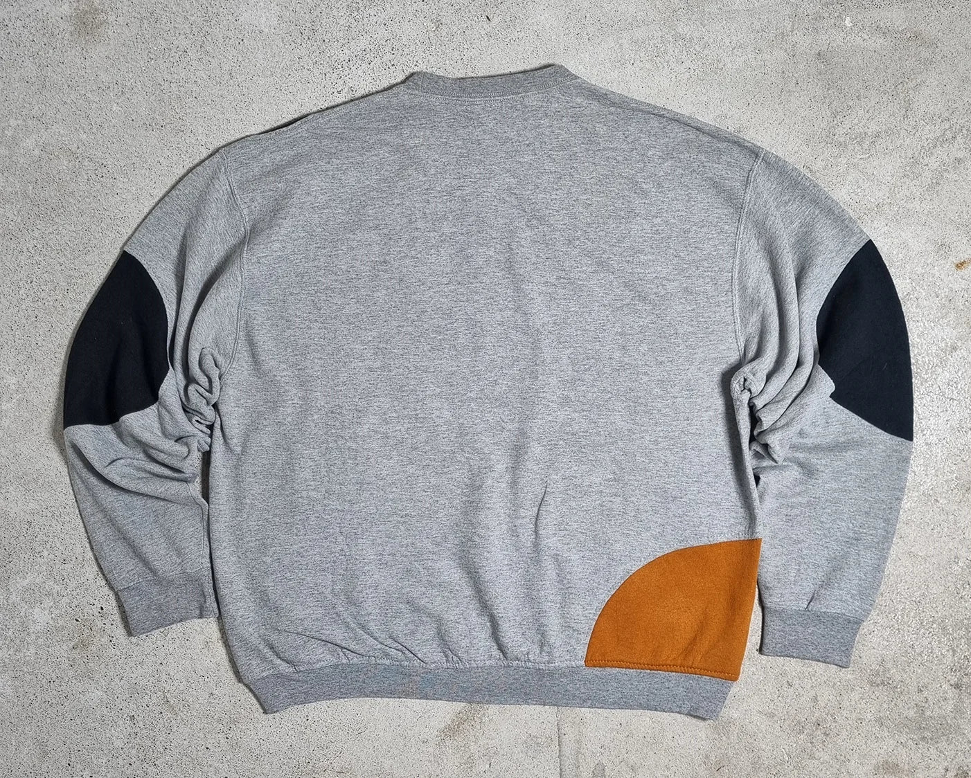 90s Nike Team Sweatshirt Grey Black Red Orange (L)