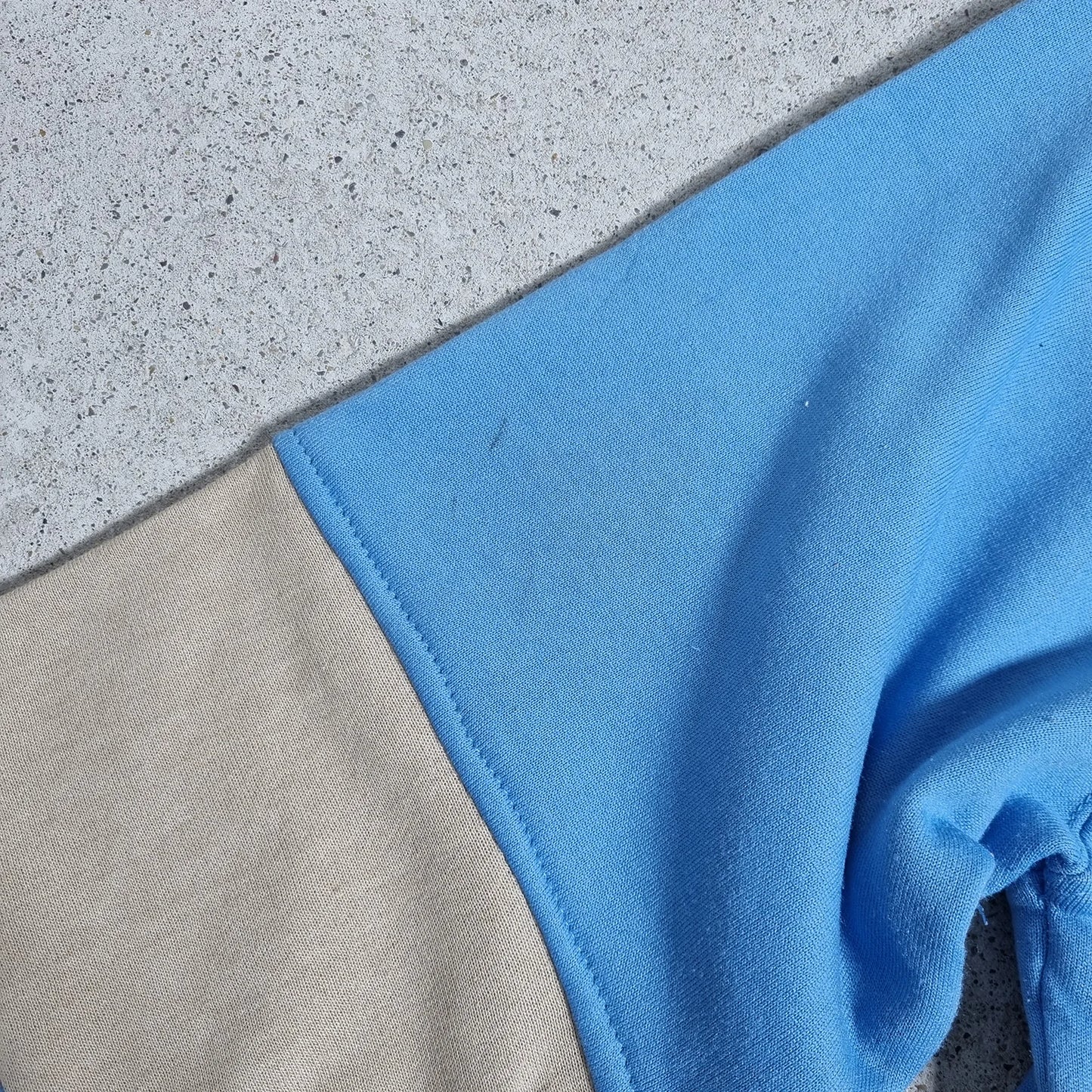 90s Nike Colorblock Sweatshirt Sky Blue Charcoal Gold (L)