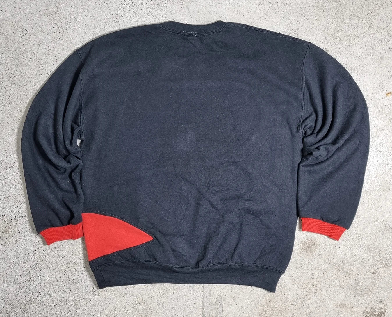 90s Nike Sportswear Sweatshirt Black Red Yellow (L)