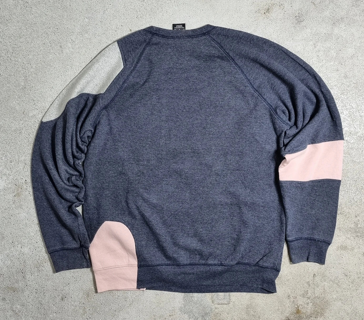 90s Nike Team Colorblock Sweatshirt Navy Pink Grey (L)
