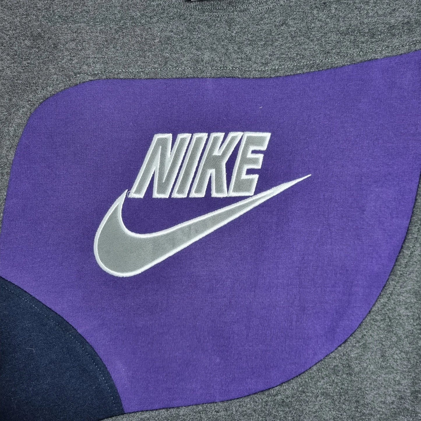 90s Nike USA Made Colorblock Sweatshirt Purple Grey (L)
