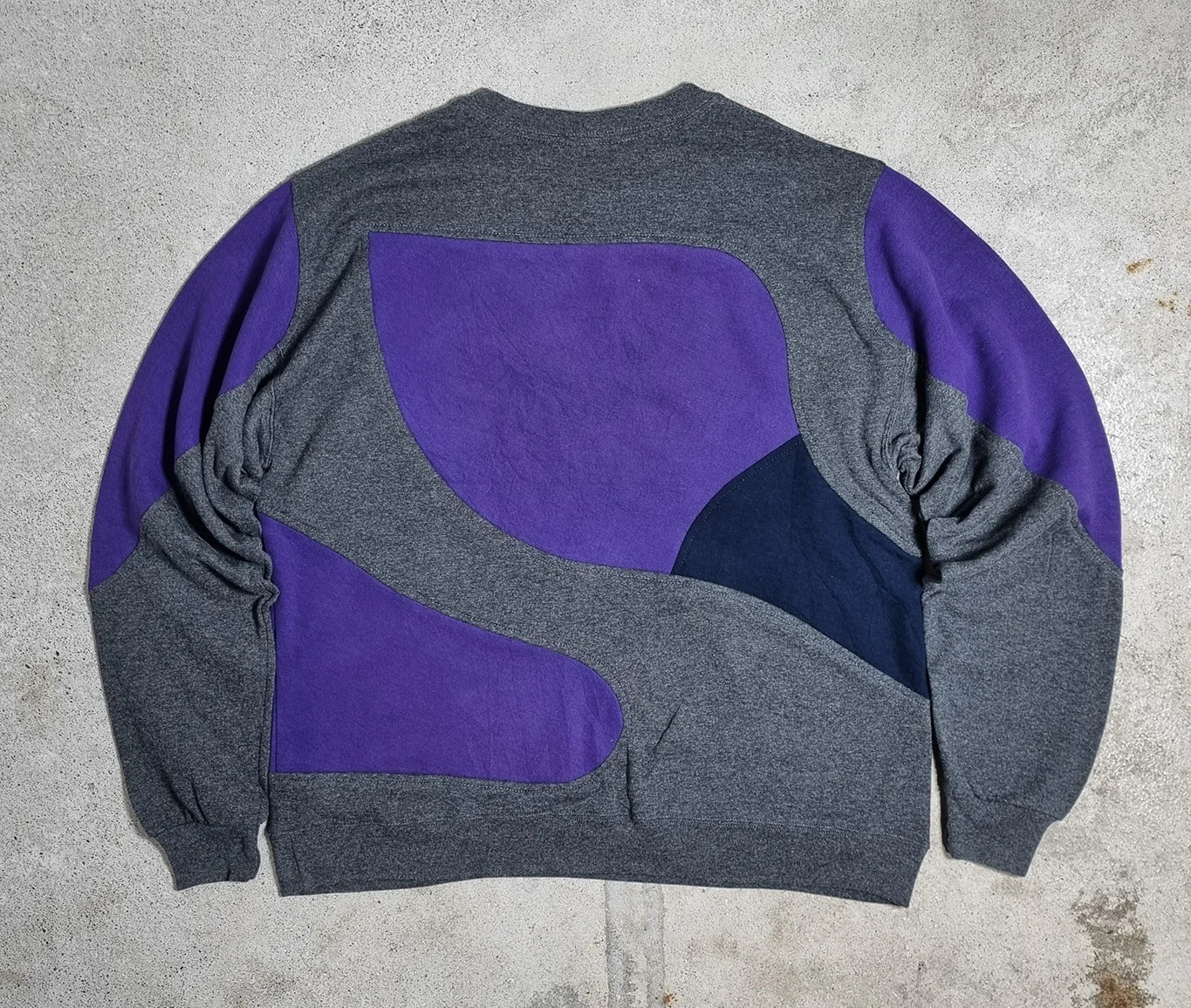 90s Nike USA Made Colorblock Sweatshirt Purple Grey (L)