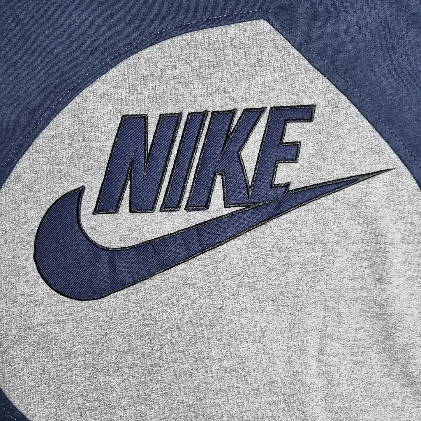 90s Nike Team Colorblock Sweatshirt Navy Grey Red (L)