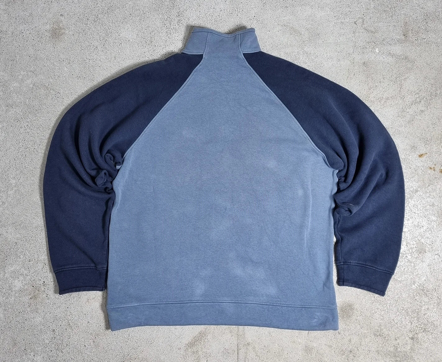 90s adidas Half Zip Sweatshirt Blue Grey (M)