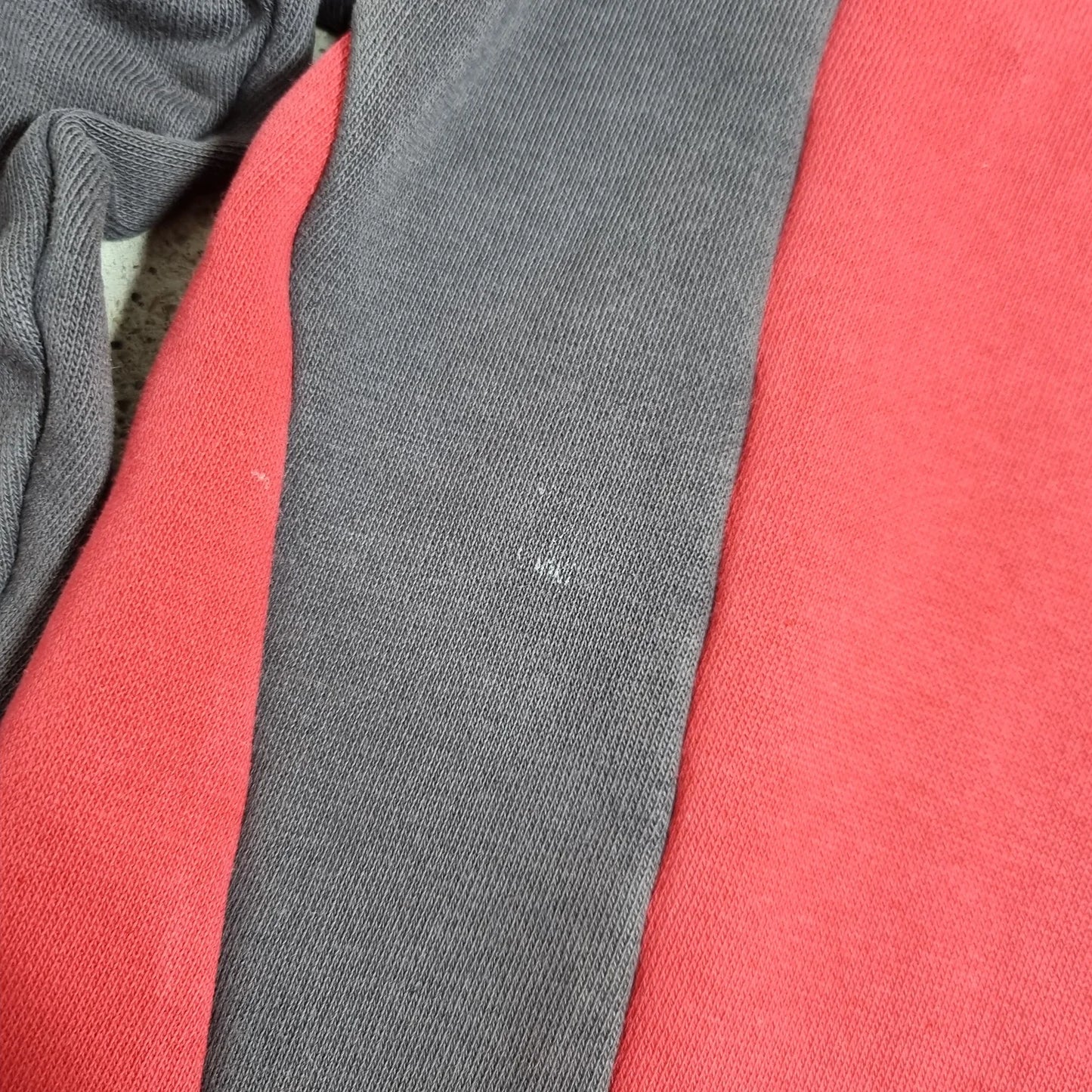 00s adidas Red Crewneck Sweatshirt Black White Stripes (L)