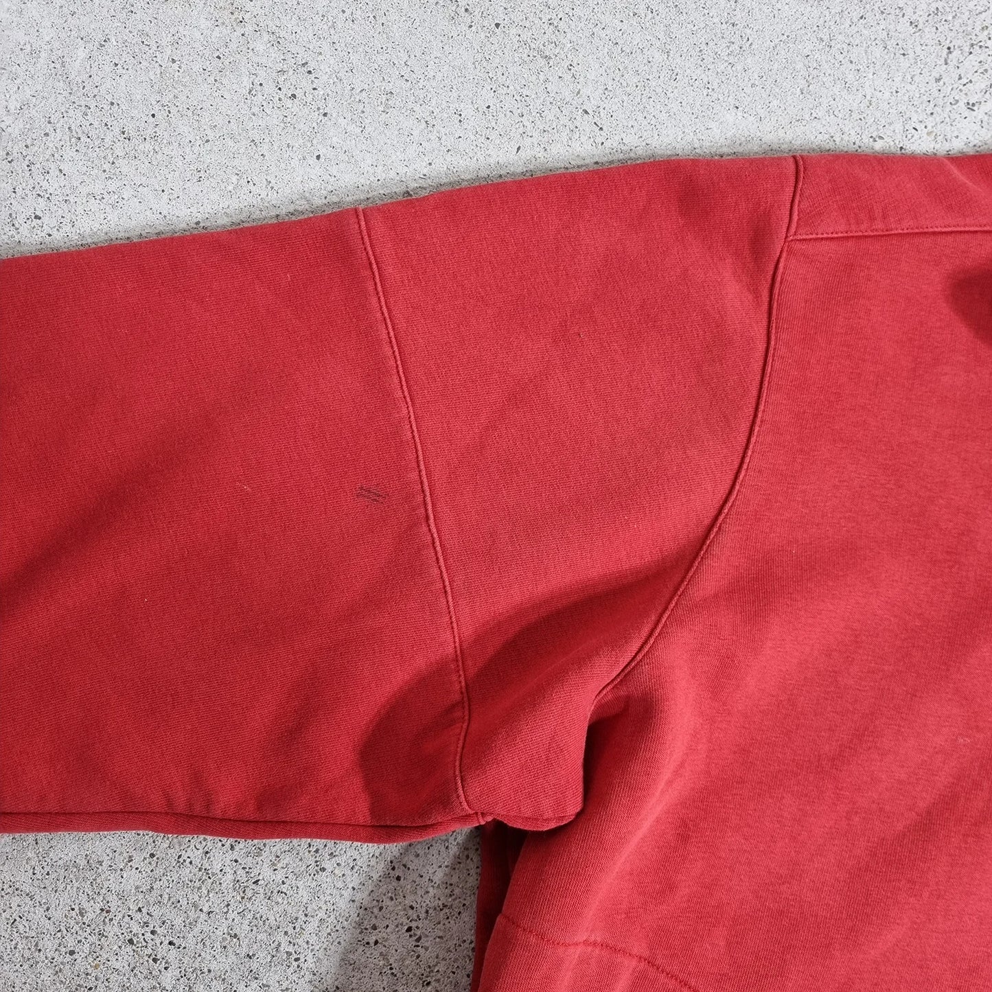 00s adidas Half Zip Sweatshirt Red Beige (M)