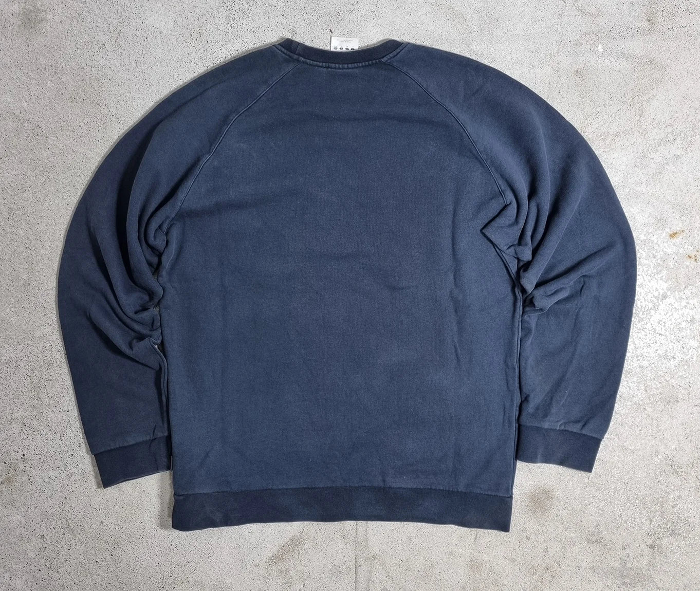 00s adidas Navy Crewneck Sweatshirt White Logo (M)