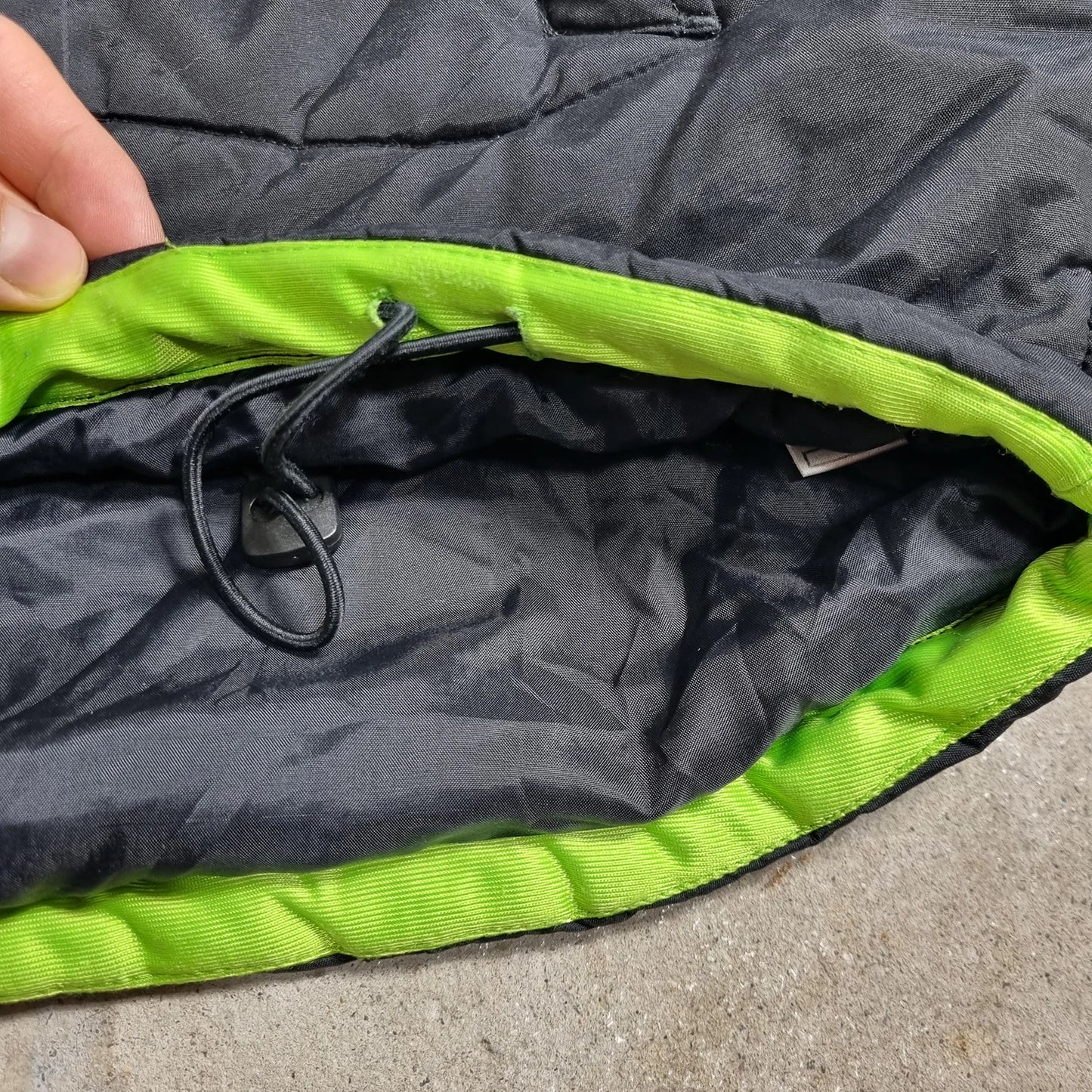 PUMA Cellerator Puffer Jacket Dark Grey / Neon Green – Vintage 2000s Sports Winter Jacket