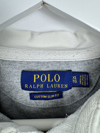 Ralph Lauren Langarmpolo Hellgrau (XL)