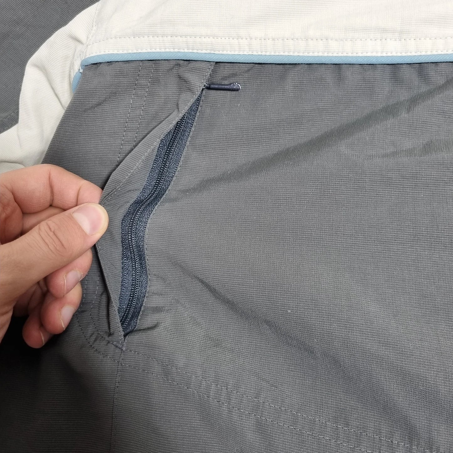 2000s Vintage adidas 2-Tone Puffer Jacket Grey / Off White (L)