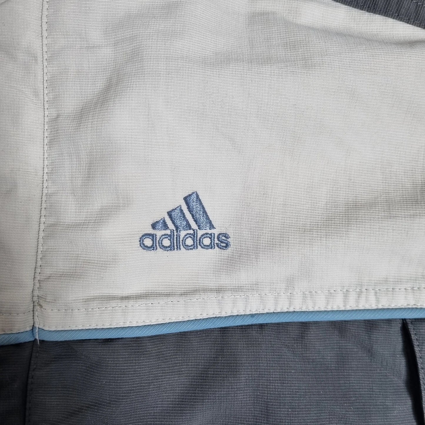 2000s Vintage adidas 2-Tone Puffer Jacket Grey / Off White (L)