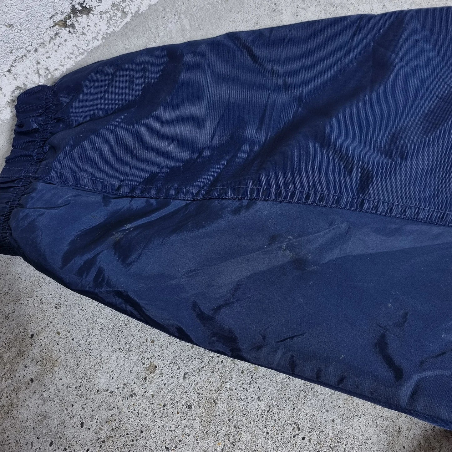Nike Navy Blue Yellow Windbreaker – Vintage 90s Track Jacket