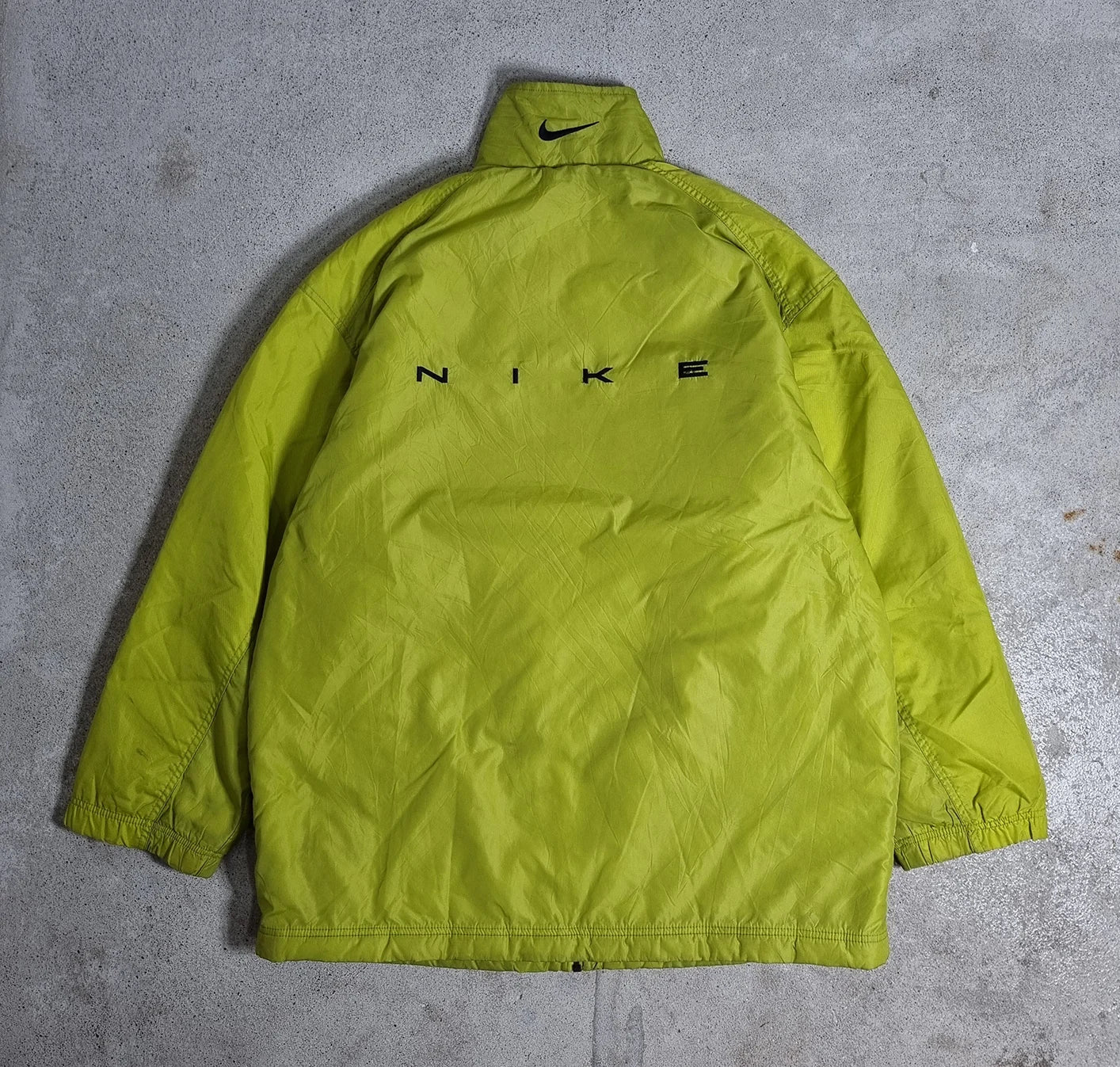 Nike Lime Green Puffer Jacket – Vintage 2000s Winter Coat