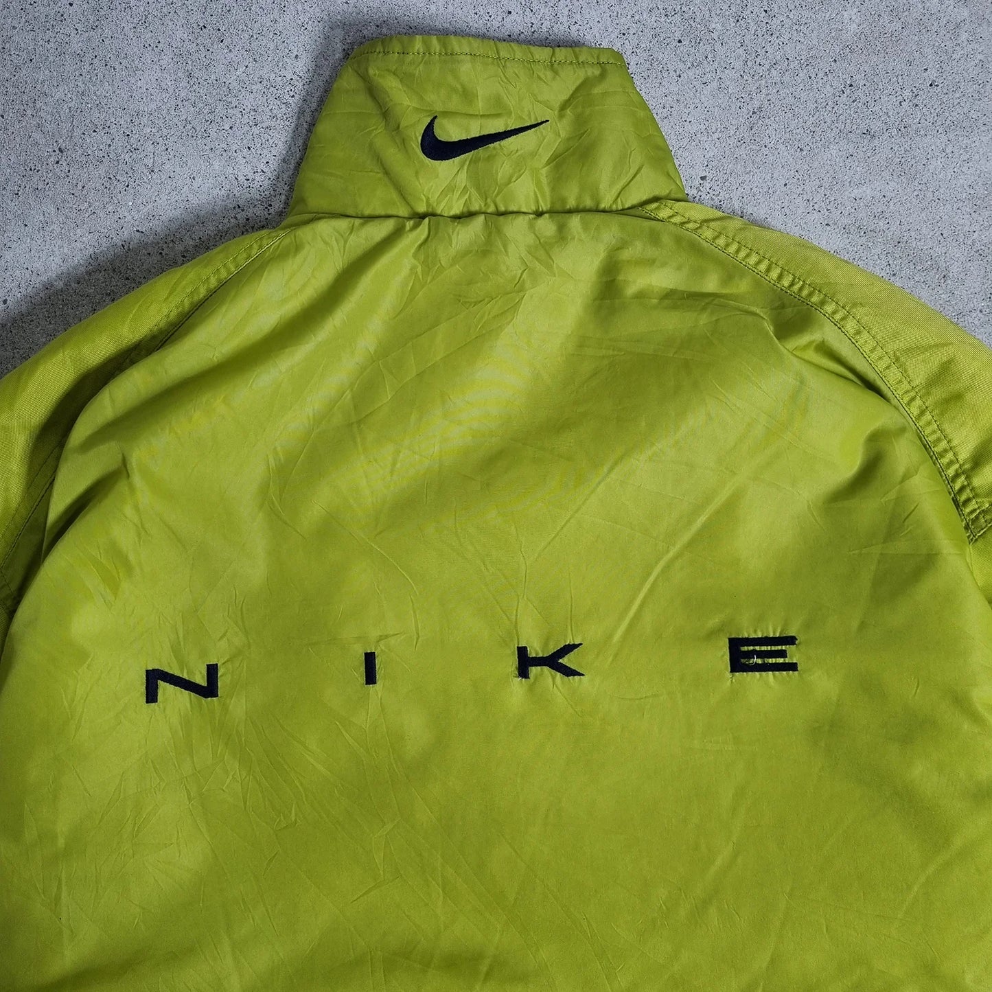 Nike Lime Green Puffer Jacket – Vintage 2000s Winter Coat