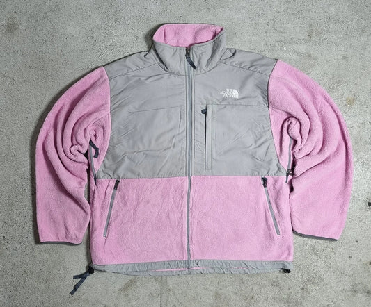 The North Face Denali Fleece Jacket Women’s Pink & Grey (XL)