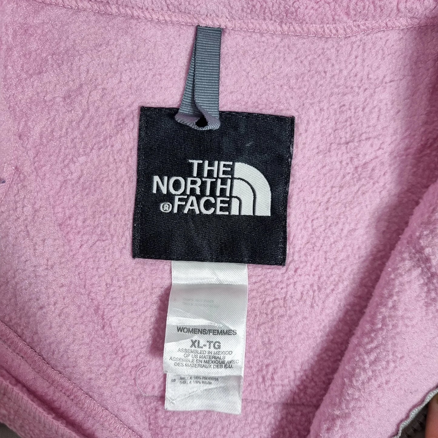 The North Face Denali Fleece Jacket Women’s Pink & Grey (XL)