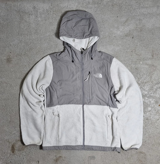 The North Face Denali Hoodie Fleece Jacket Women’s Grey/White (S)