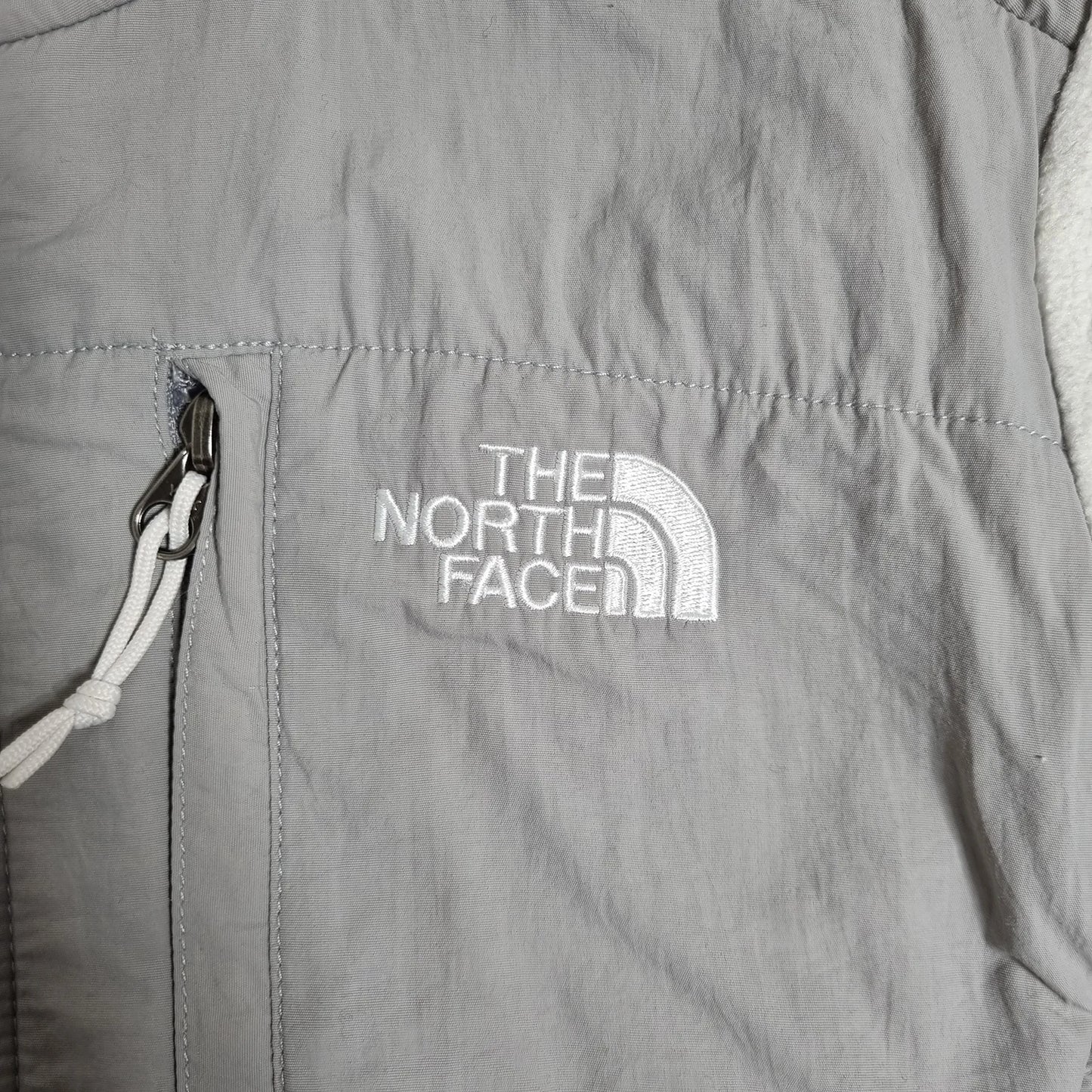 The North Face Denali Hoodie Fleece Jacket Women’s Grey/White (S)