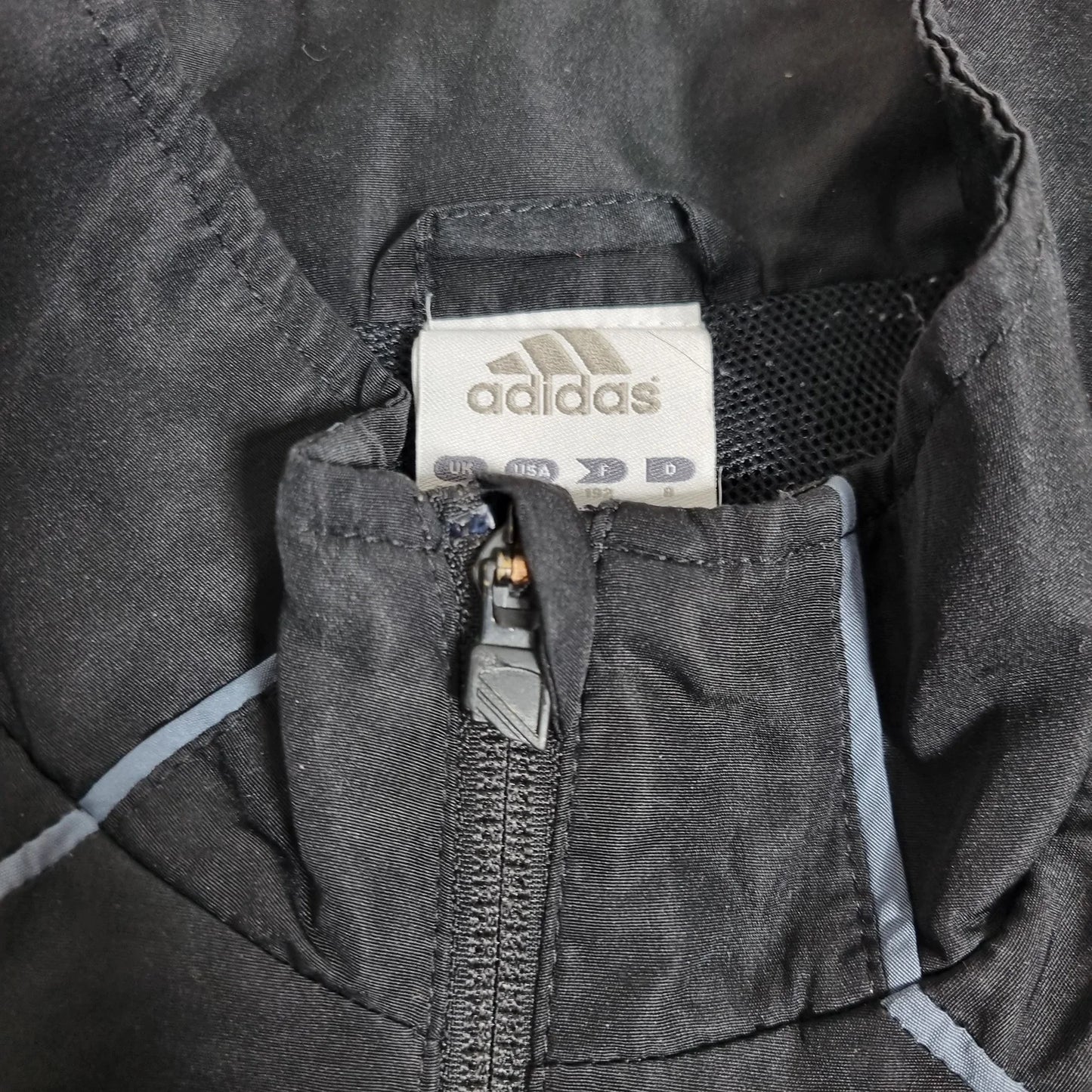Adidas 3-Stripes Black Grey Track Jacket – Vintage 2000s Sportswear