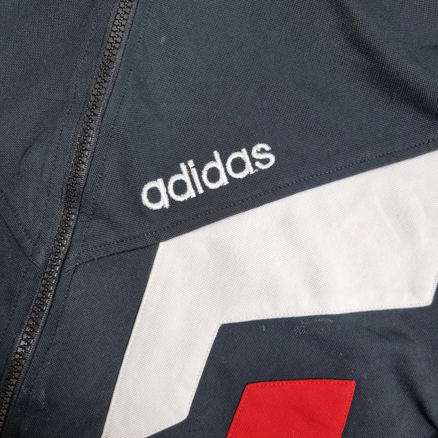 Adidas Training Wear Track Jacket – Vintage 80s/90s Navy White Red Trefoil