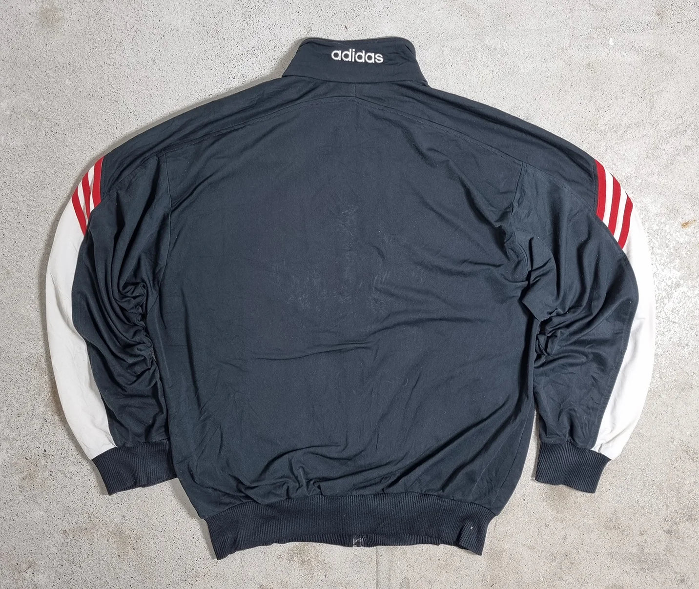 Adidas Training Wear Track Jacket – Vintage 80s/90s Navy White Red Trefoil